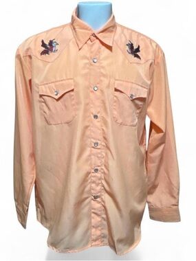 (NWT) West Line men's long sleeve Western shirt vaquero western rodeo